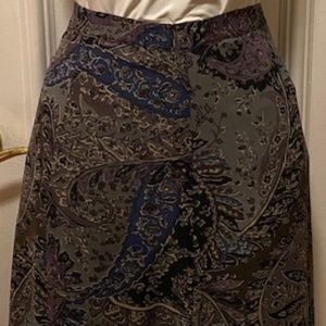 Coldwater Creek - Plum/Purple Colored 3/4 length Skirt Size L